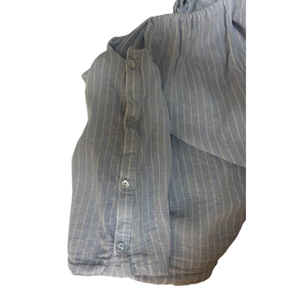 C&C California Blue White Linen Tank Large - Picture 6 of 9